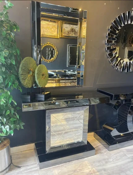 Bitlis aynalı cam dresuar modern lüks tasarım